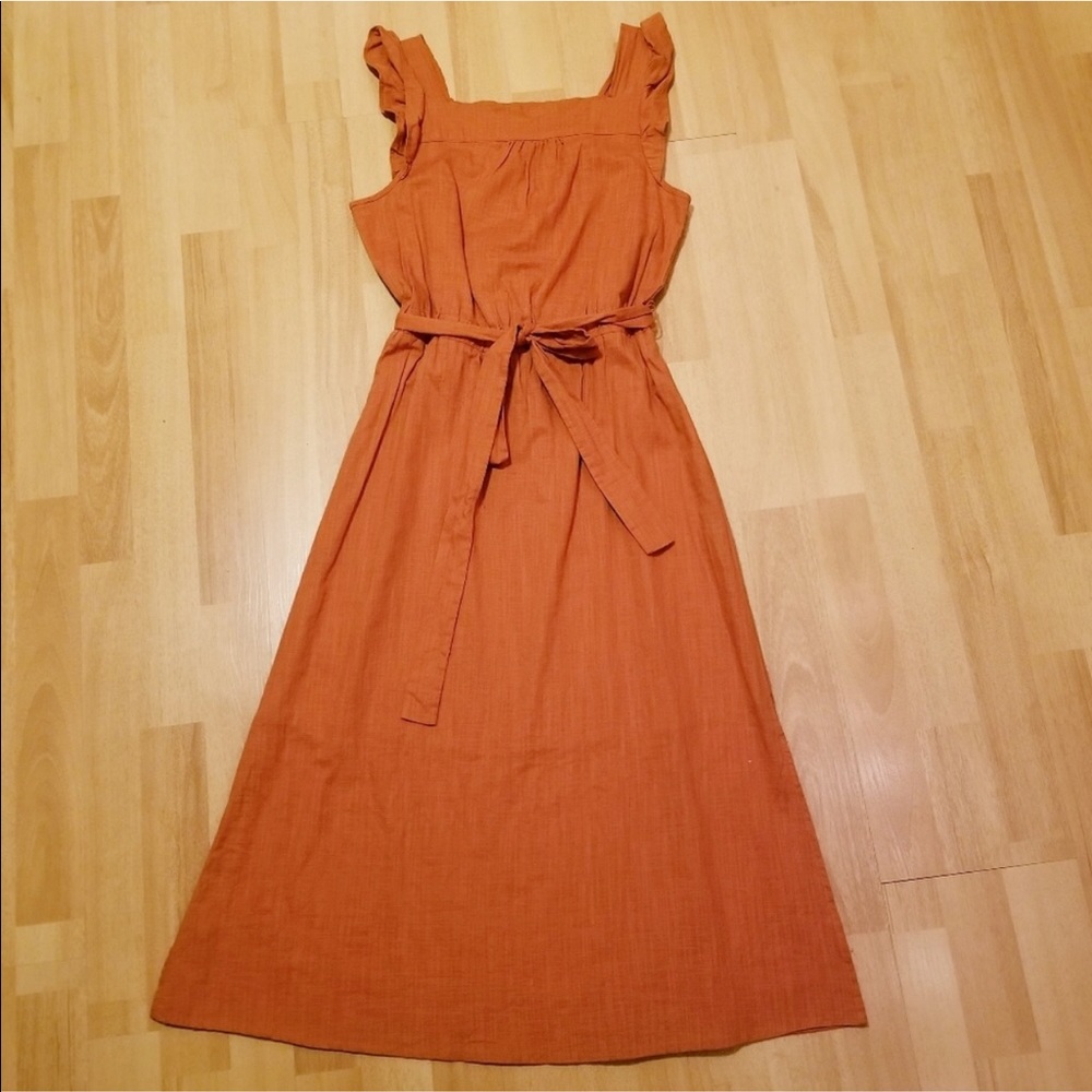Linen Midi Dress
